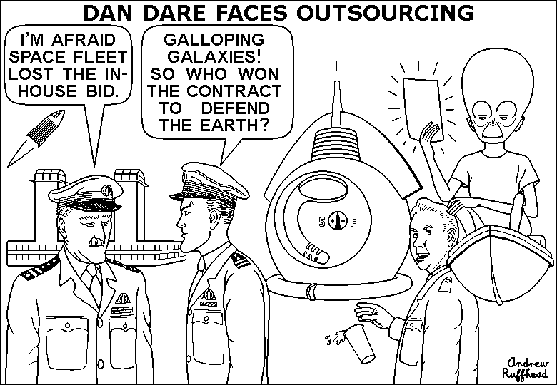 Dan Dare Faces Outsourcing