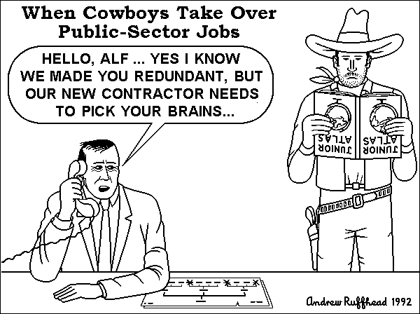 When Cowboys Take Over Public-Sector Jobs