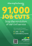 91K civial servancts job cuts poster