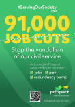 91,000 Job cuts A5 flyer