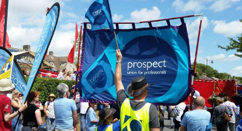 Prospect members at Tolpuddle festival